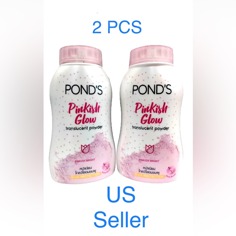 2Pcs POND’S Pinkish Glow translucent facial powder smooth bright radiant 50g/Pc